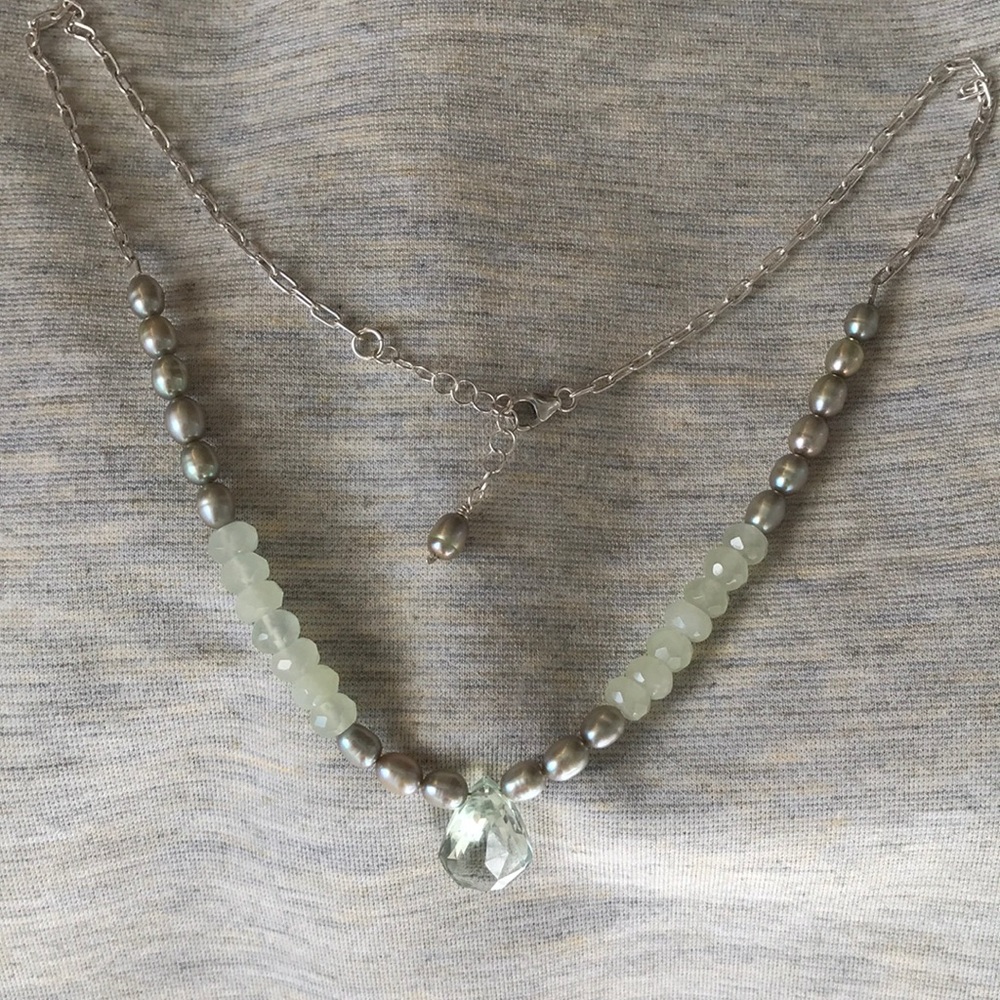Green Amethyst necklace
